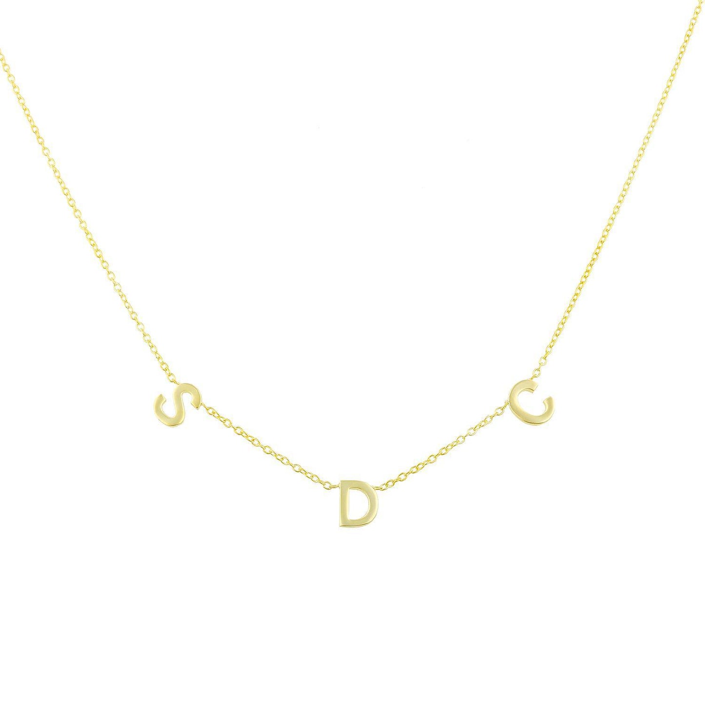 It's All in a Name™ *Linked* Personalized Necklace necklace The Sis Kiss 