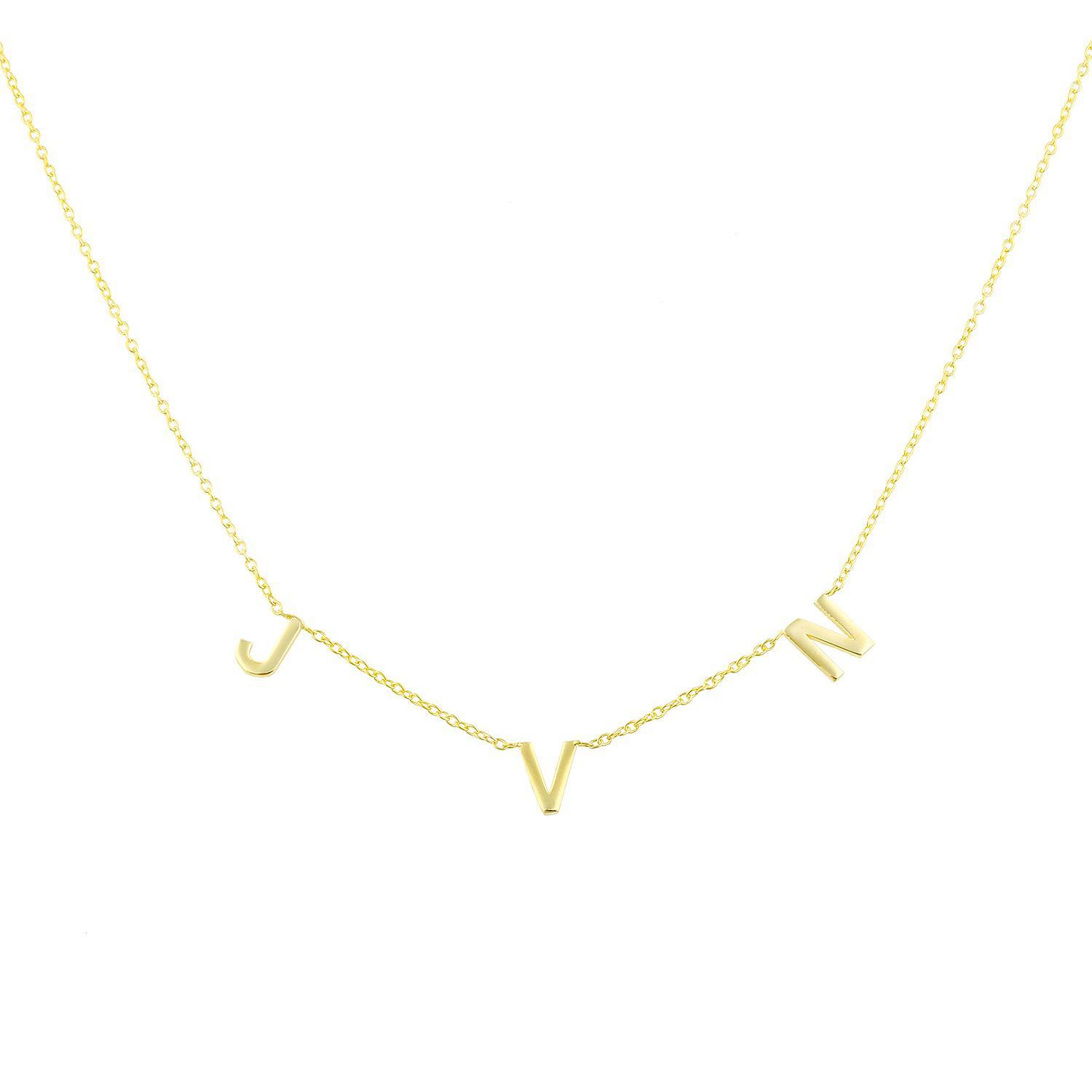 It's All in a Name™ *Linked* Personalized Necklace necklace The Sis Kiss 