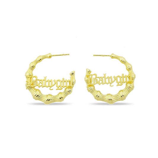 Babygirl and Mama Bamboo Hoops JEWELRY The Sis Kiss Babygirl