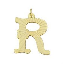The Sis Kiss Muse Initial Necklace JEWELRY The Sis Kiss Gold R