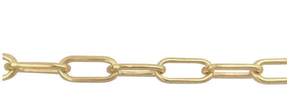 Sis Kiss Links Starter Kit The Sis Kiss Gold Filled Paperclip Chain- 1 ft 