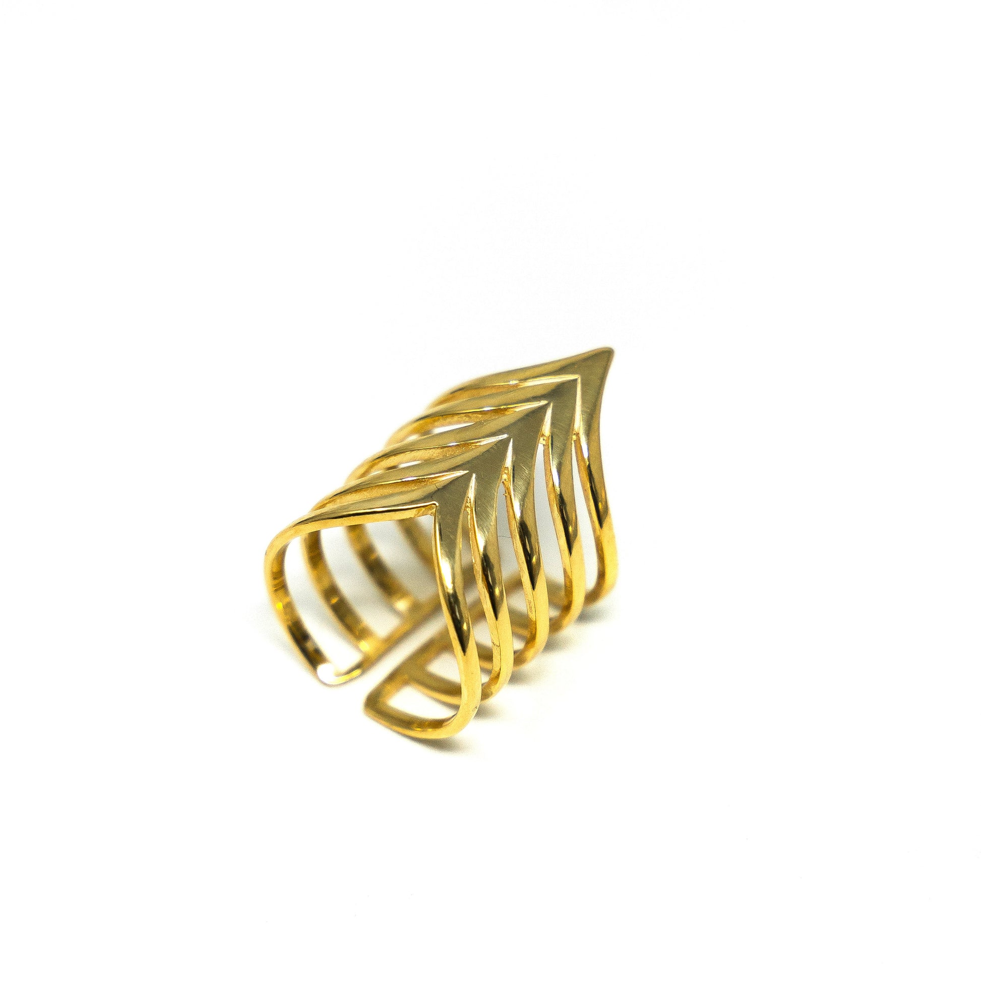 Statement Pointed Chevron Ring JEWELRY The Sis Kiss