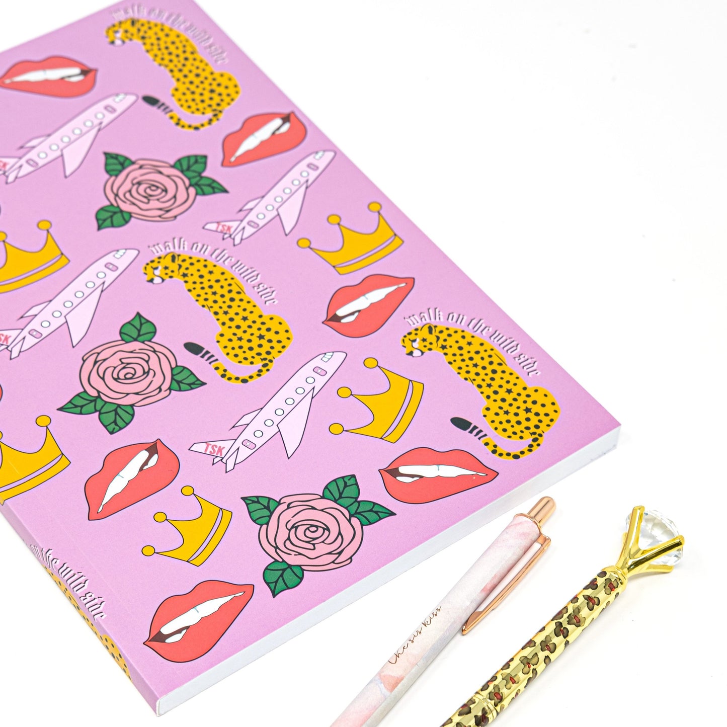 The Sis Kiss Notebooks HOME The Sis Kiss Pink Stop and Smell the Roses