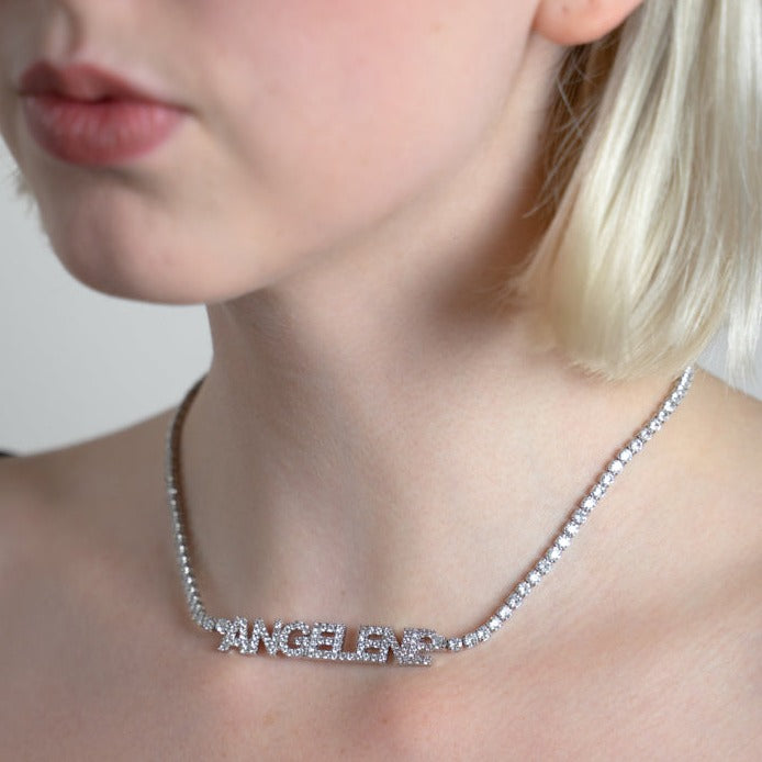 Custom Name Necklace, Personalized Word Necklace – Capucinne