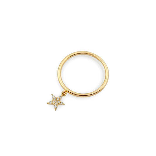 TSK Diamond Star Charm Ring JEWELRY The Sis Kiss
