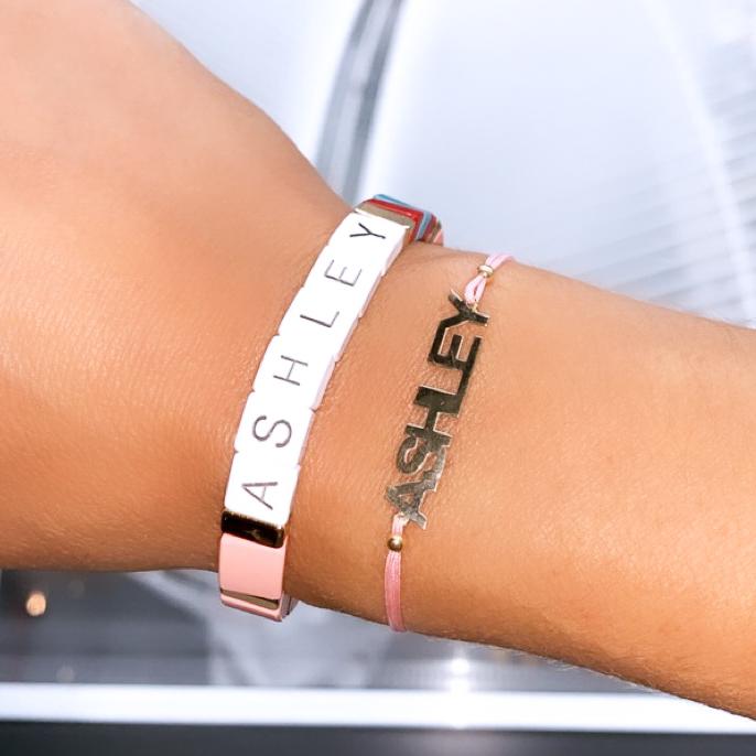Adjustable Milan Cord Bracelet With Personalized Engraved Custom