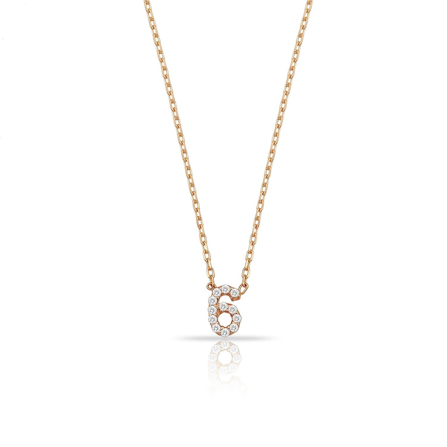 TSK Perry St. Diamond Digit Necklace JEWELRY The Sis Kiss 14k Rose Gold