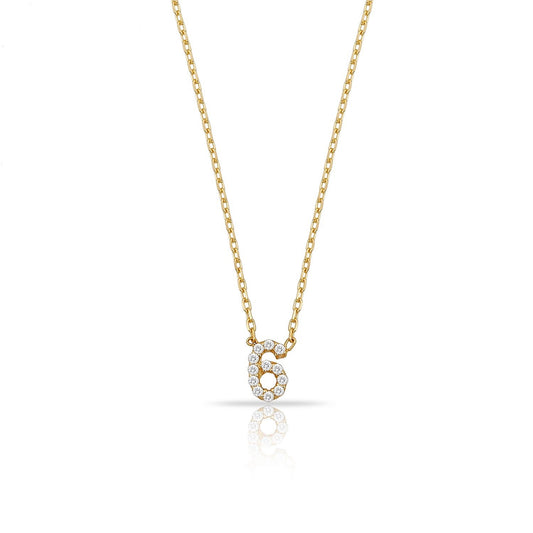 TSK Perry St. Diamond Digit Necklace JEWELRY The Sis Kiss 14k Gold