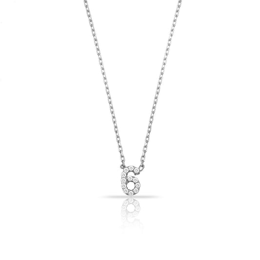 TSK Perry St. Diamond Digit Necklace JEWELRY The Sis Kiss 14k White Gold