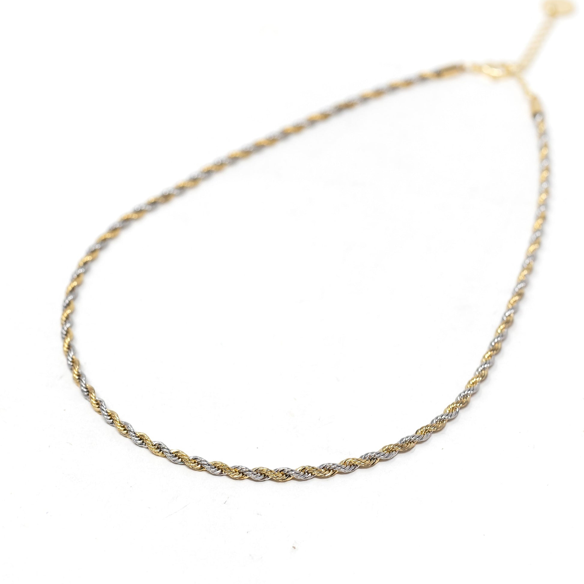 Two Tone Rope Chain Necklaces Joyce