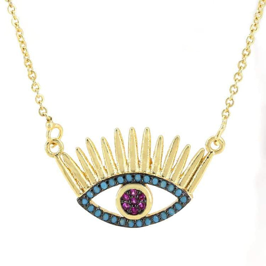 Evil Eye Necklace necklace The Sis Kiss