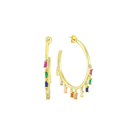 Multi-Color Flair Hoops JEWELRY The Sis Kiss