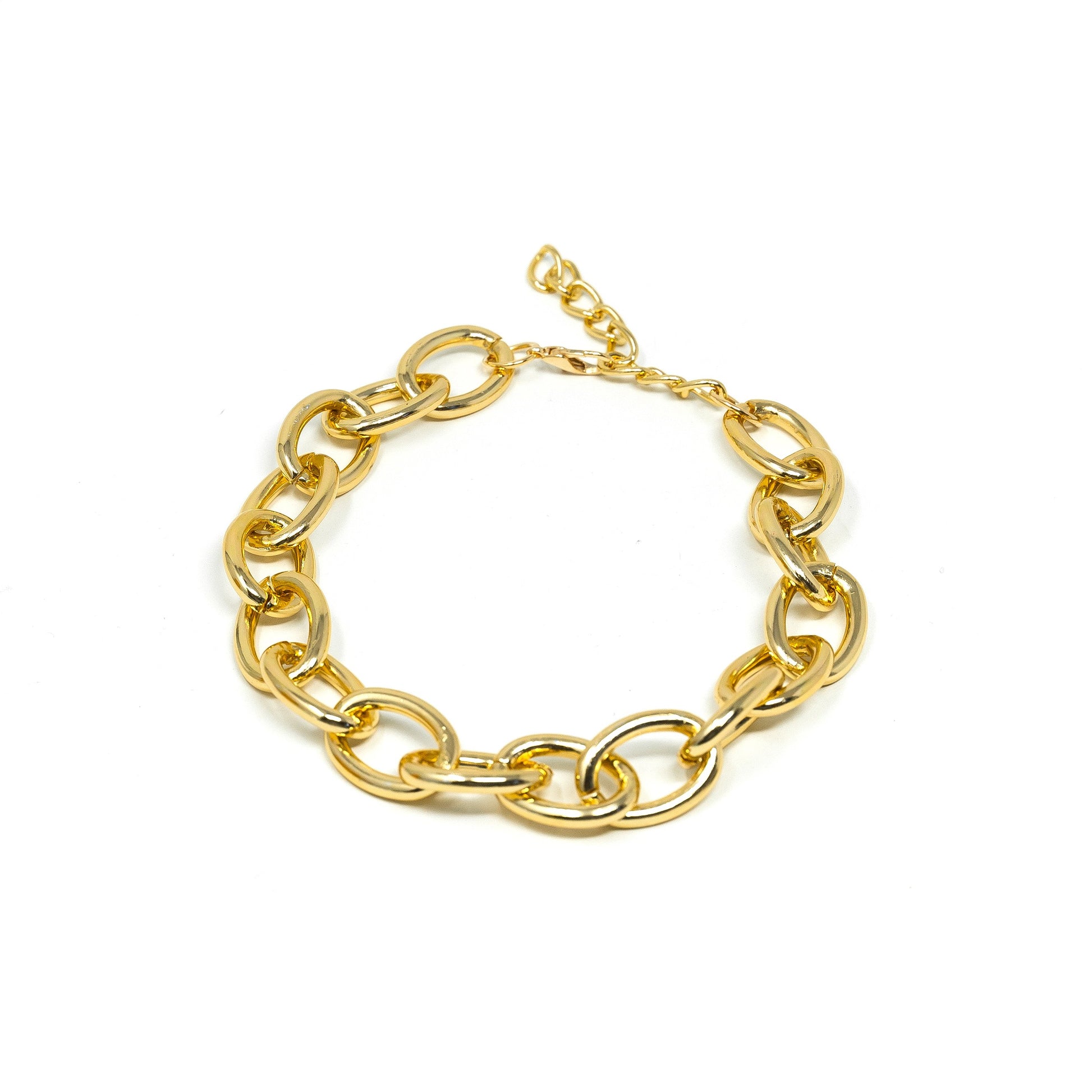 Bold Gold Chain Chokers JEWELRY The Sis Kiss Oval links