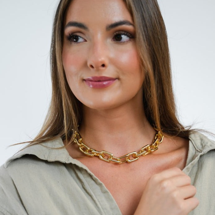 Chunky Cable Chain Necklace JEWELRY The Sis Kiss