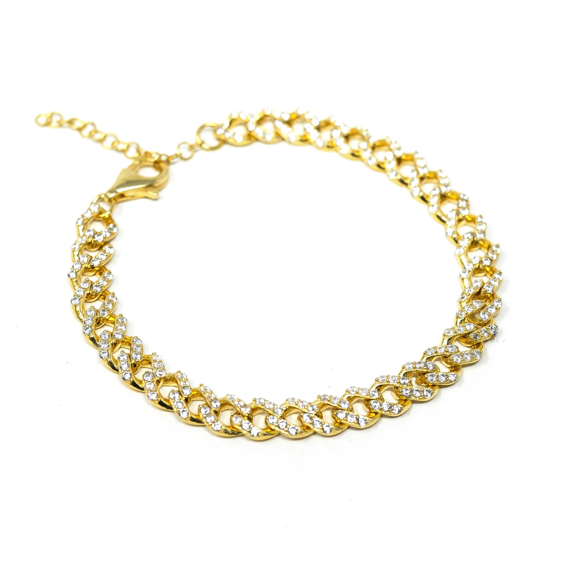 Completely Crystal Chain Necklace or Bracelet JEWELRY The Sis Kiss