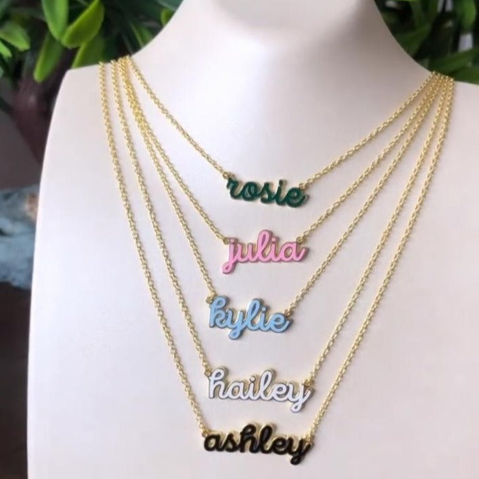 Custom hot sale enamel necklace