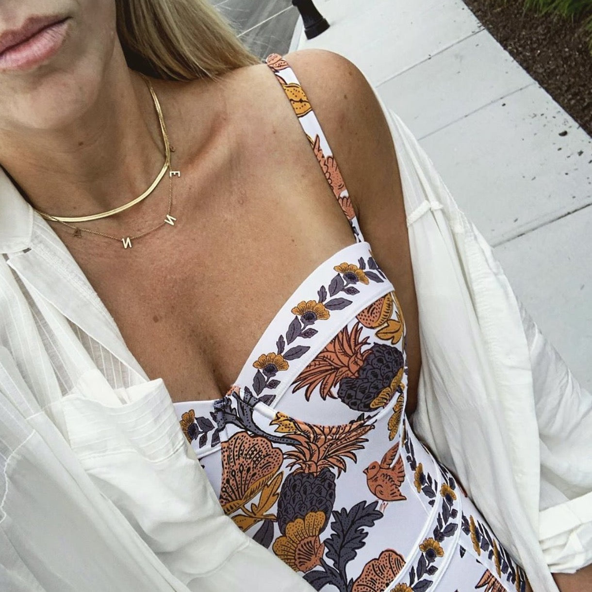 It's All in a Name™ *Linked* Personalized Necklace necklace The Sis Kiss 