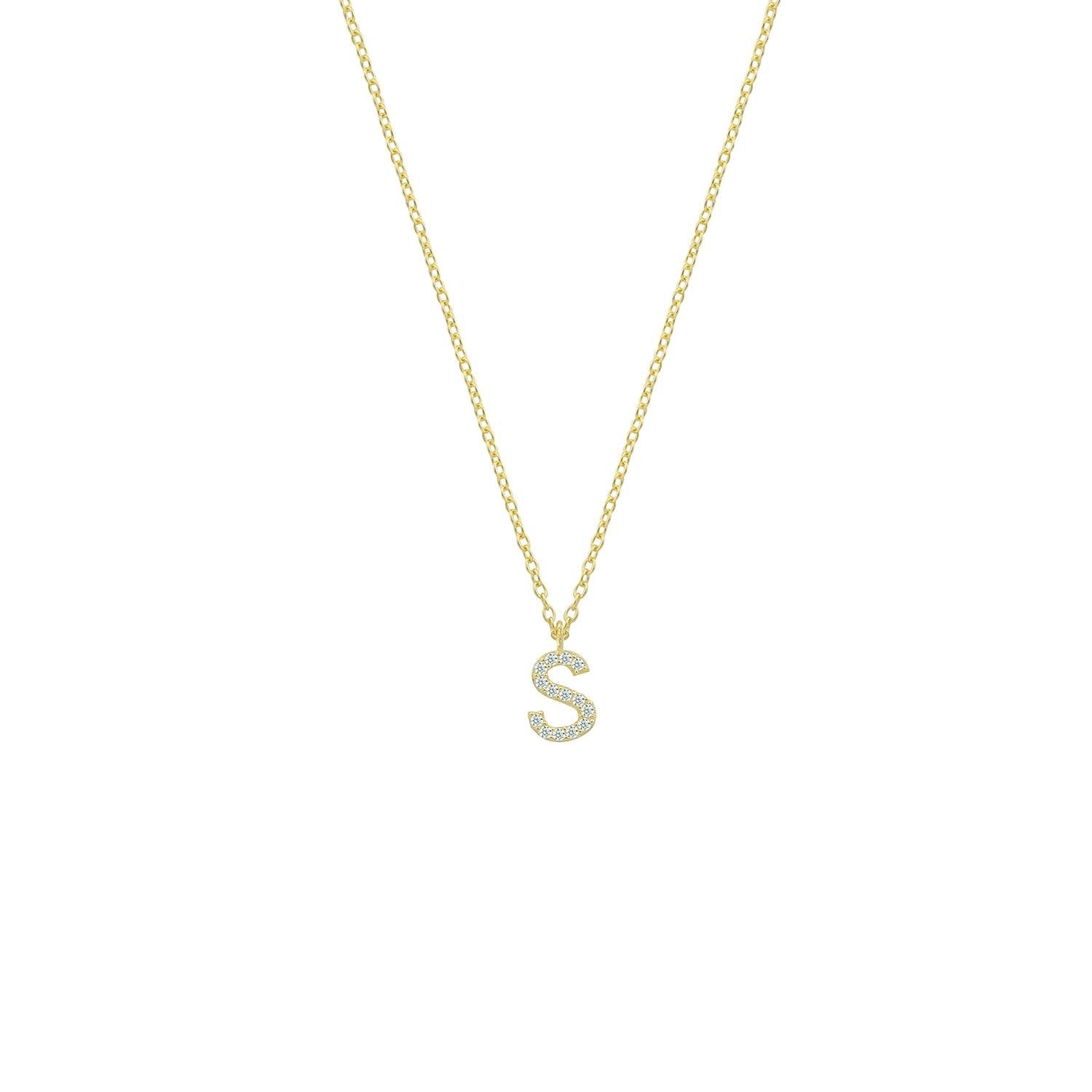 Classic Initial Necklaces JEWELRY The Sis Kiss