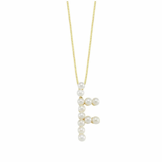Pearl Initial Necklace JEWELRY The Sis Kiss