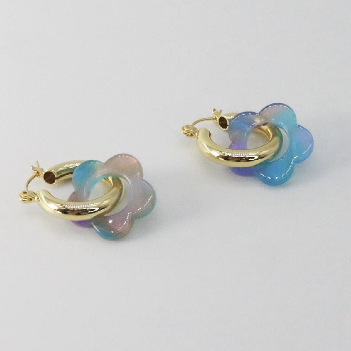 Flower Power Huggie Earrings PREORDER JEWELRY The Sis Kiss