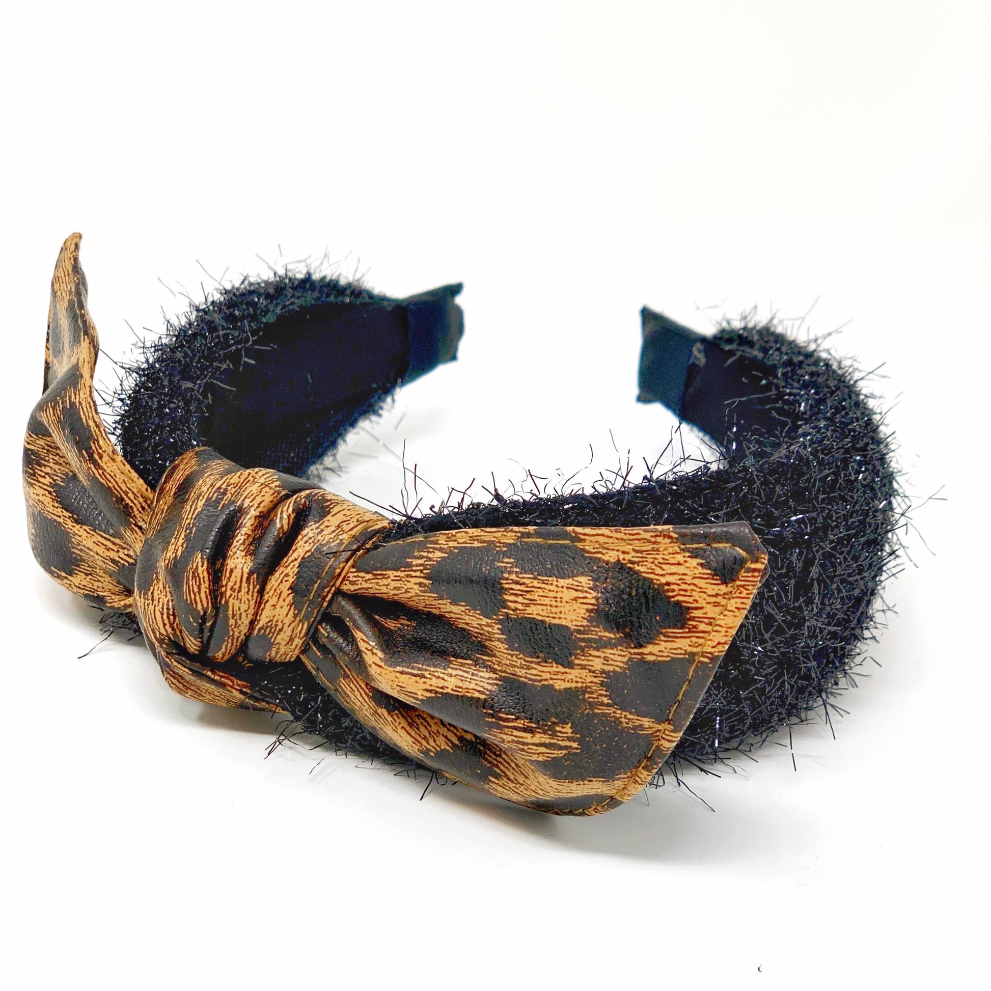 Leopard Faux Fur Headband ACCESSORY The Sis Kiss