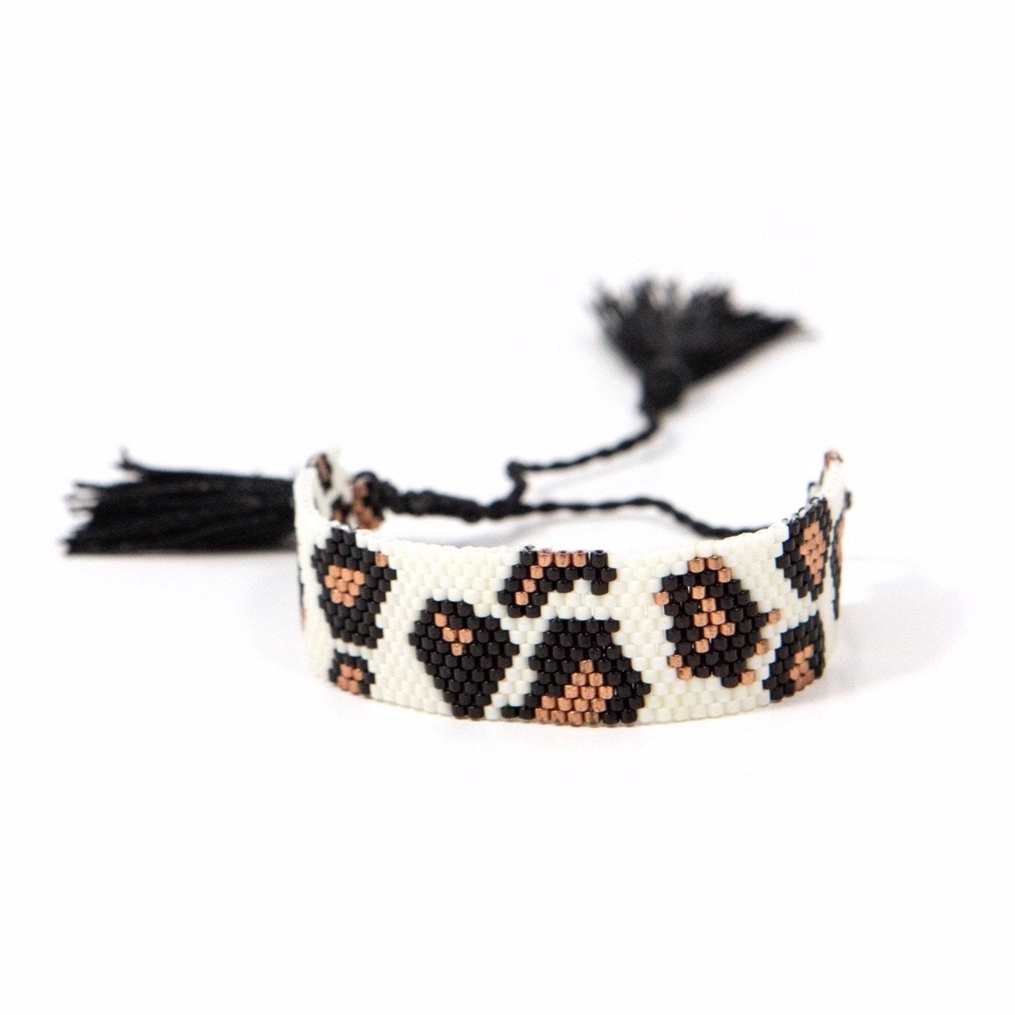 Leopard Beaded Adjustable Bracelets JEWELRY The Sis Kiss