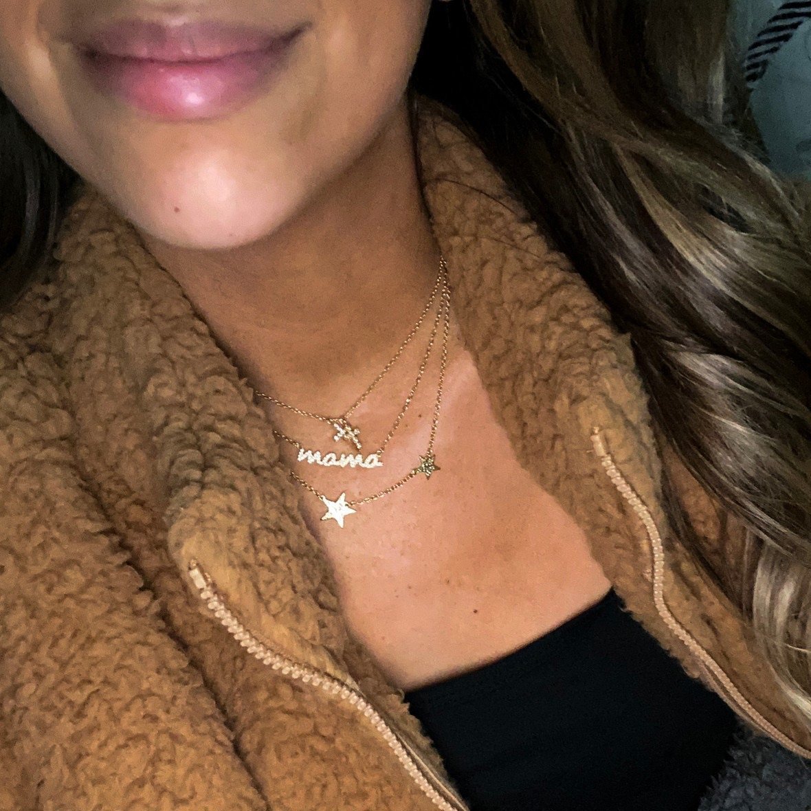 Double Dainty Cross Necklace JEWELRY The Sis Kiss