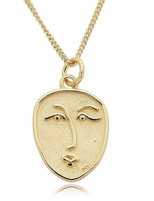 Face Coin Necklace JEWELRY The Sis Kiss