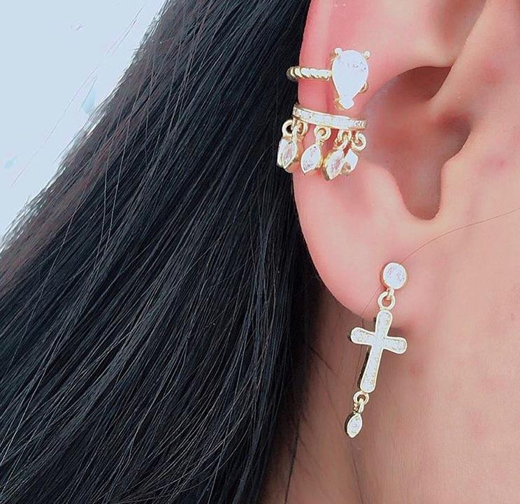 Dangle Cross Earrings The Sis Kiss