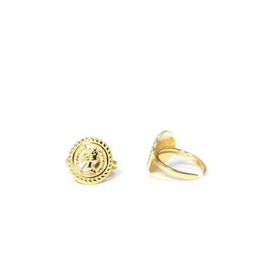 Adjustable Coin Ring JEWELRY The Sis Kiss