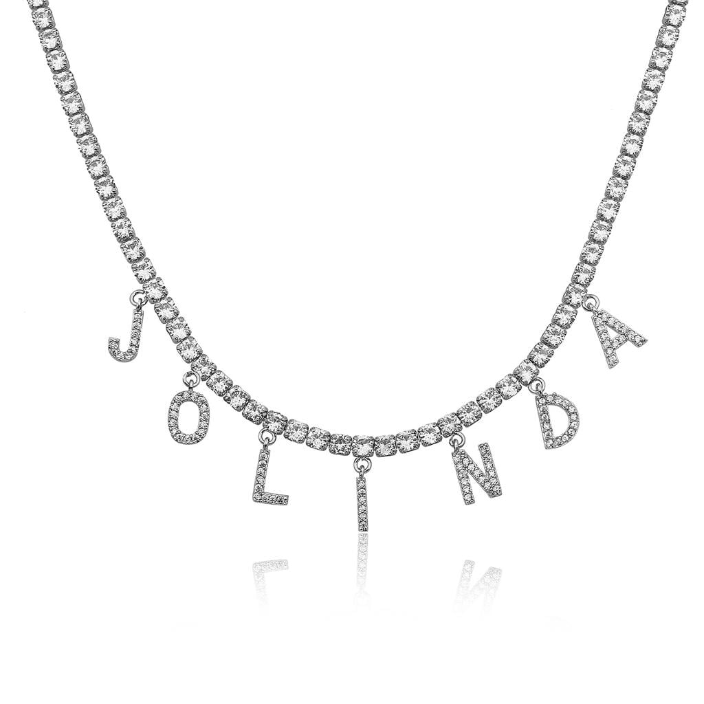 Custom Crystal Name Necklace JEWELRY Joyce 