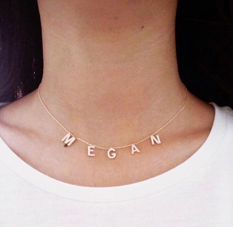 It’s All in a Name™ Personalized Necklace JEWELRY The Sis Kiss