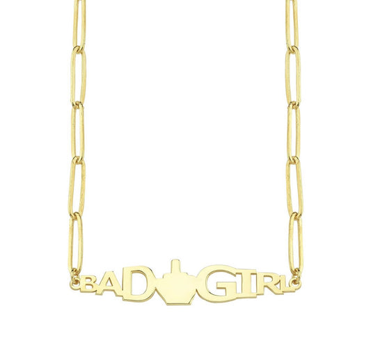 Bad Girl Necklace JEWELRY The Sis Kiss