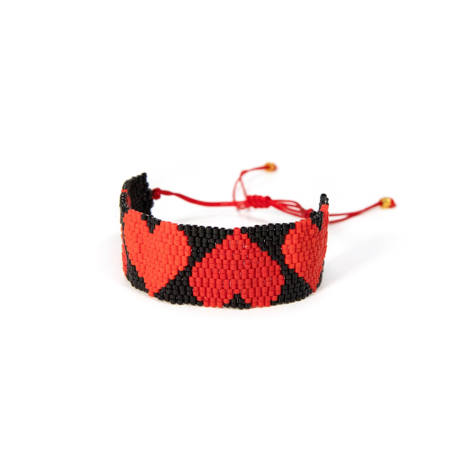 Multi Color Heart Beaded Bracelet JEWELRY The Sis Kiss