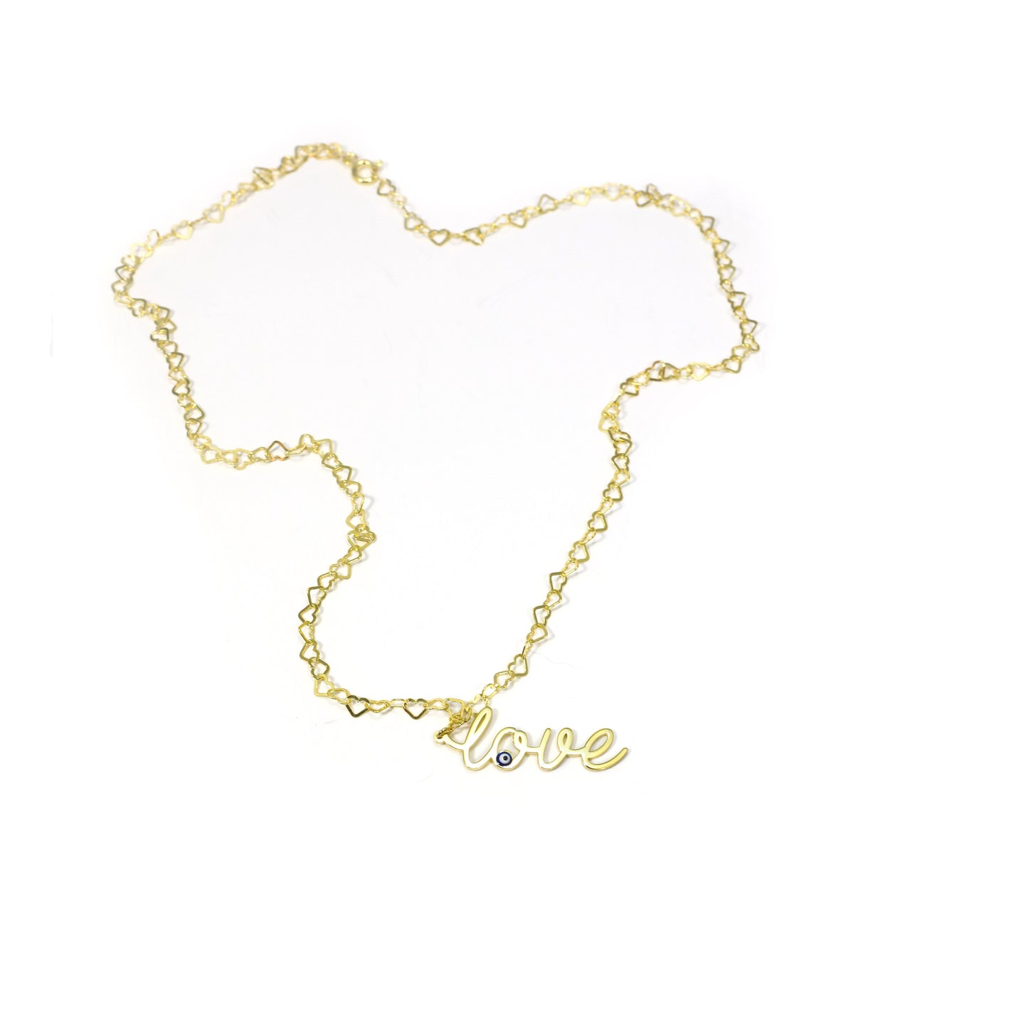 Evil Eye Love Necklace JEWELRY The Sis Kiss 