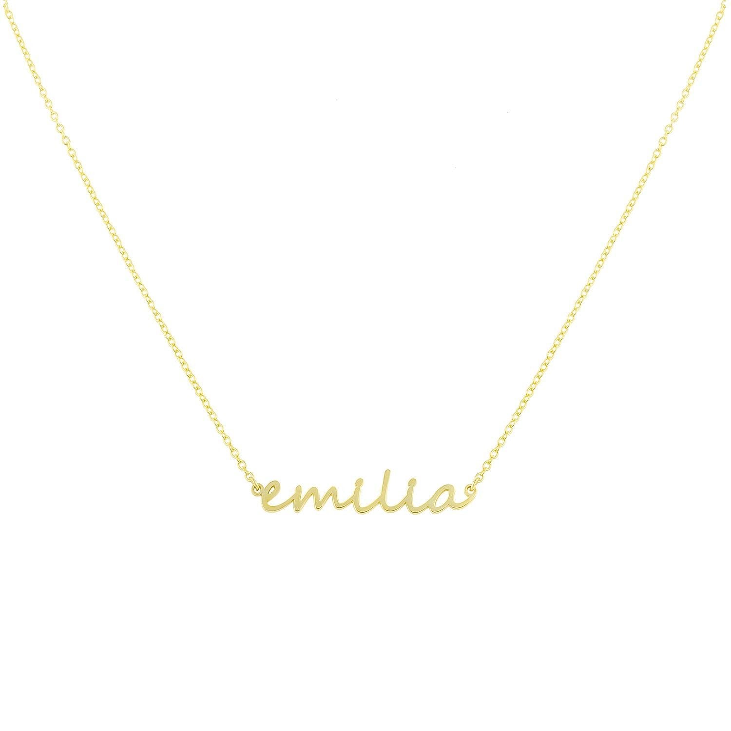 Custom Dainty Name Necklace – The Sis Kiss