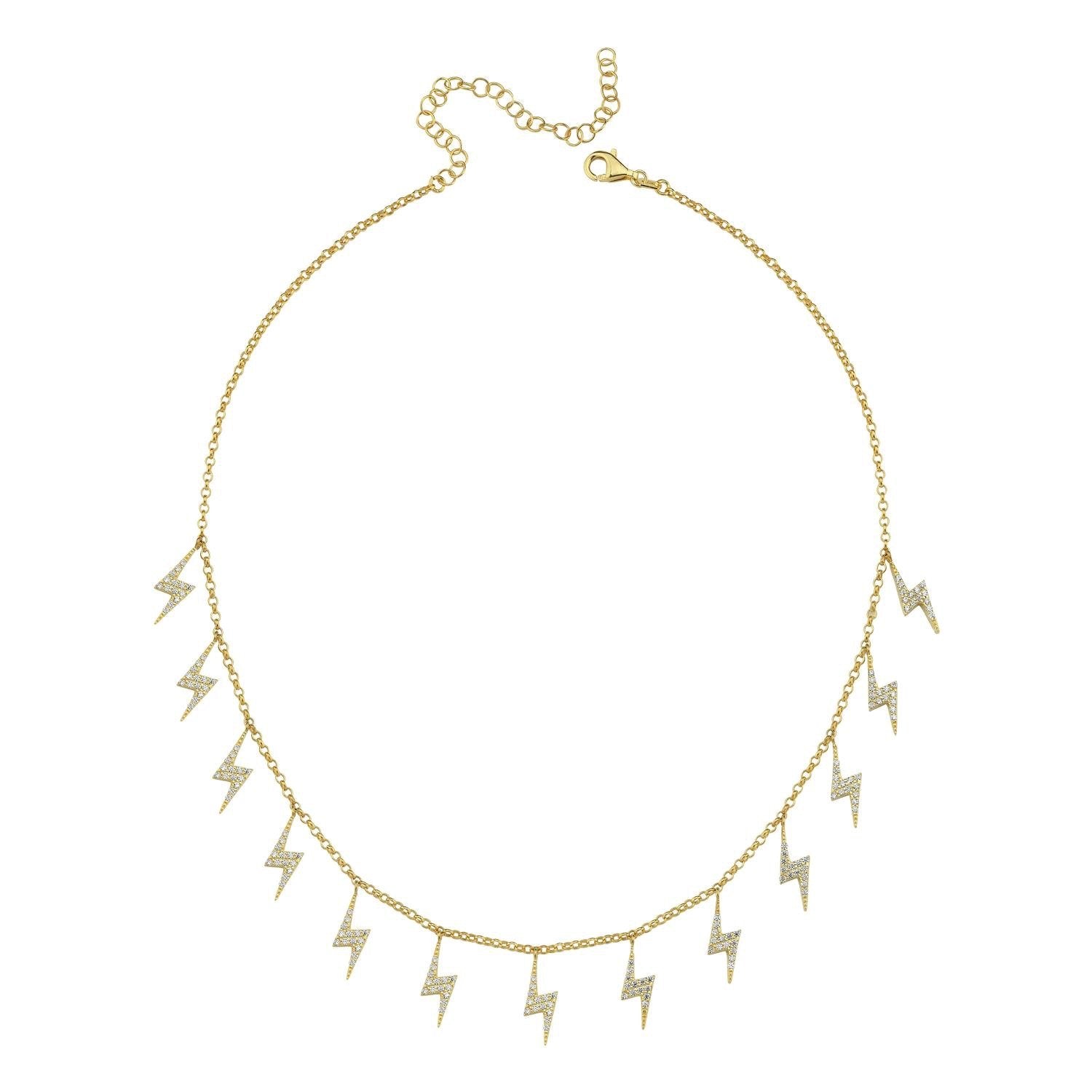 Lightning bolt choker on sale necklace