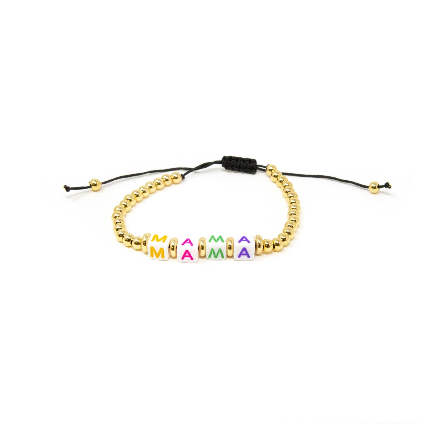 Beaded Adjustable Bracelets JEWELRY The Sis Kiss Rainbow MAMA