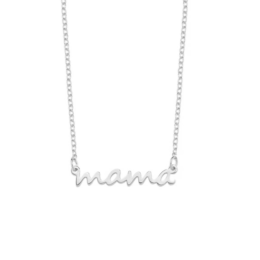 Mama Dainty Necklace JEWELRY The Sis Kiss Silver