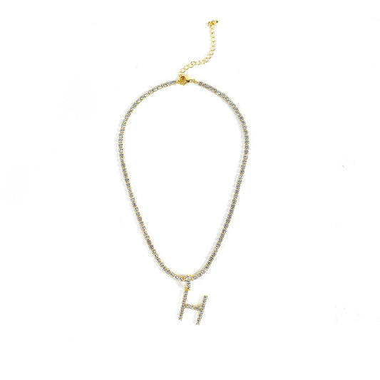 THE SIS KISS PEARL INITIAL CHARMS - GOLD - The Crowned Bird
