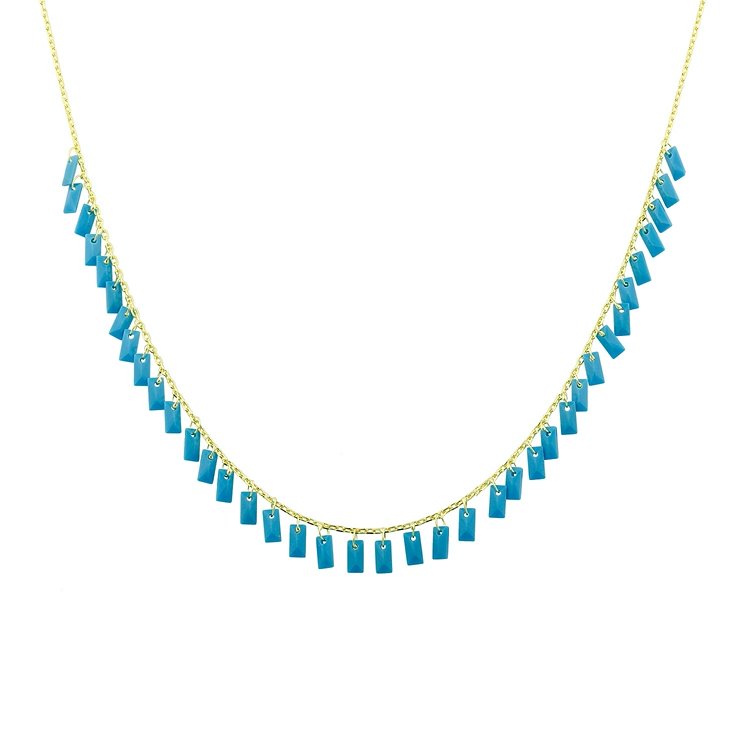 Turquoise Tag Choker necklace The Sis Kiss
