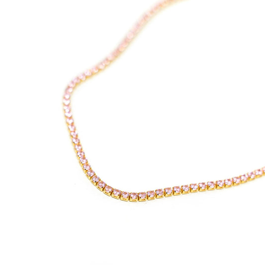 Pink Princess Tennis Necklace Necklaces Joyce