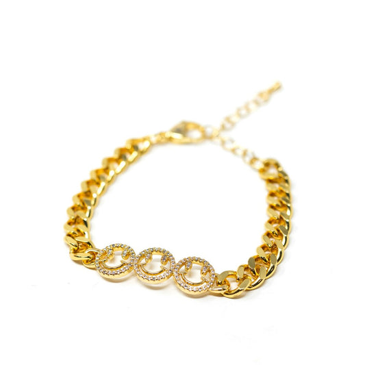 Sweet Smile Chain Link Bracelet Jewelry Jason